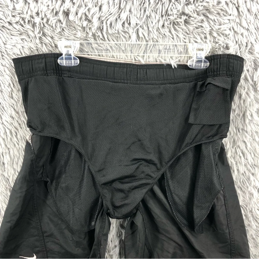 Nike Swim Trunks Mens Medium Swim Built in Underwear Black Gray